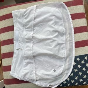 White LuLuLemon Tennis Skirt